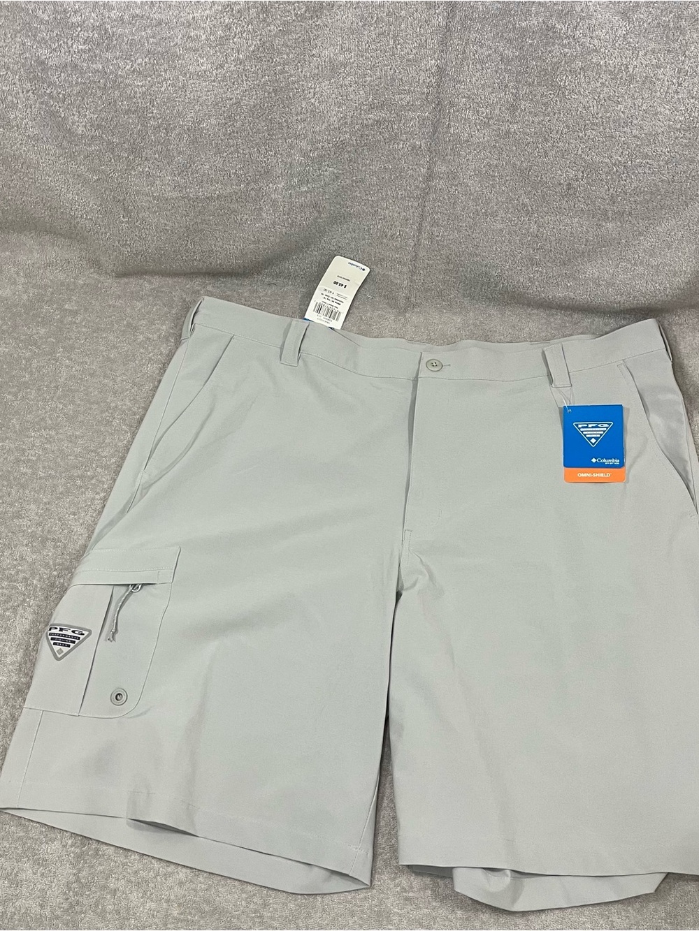 Columbia Deep Waves Shorts Mens 44 Gray PFG Outdoor Fishing Gear Shorts New